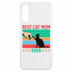 Чехол для Samsung A50 Best cat mom ever - PrintSalon