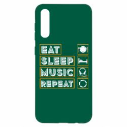 Чехол для Samsung A50 Eat sleep dj repeat. - PrintSalon