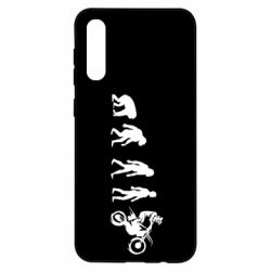 Чехол для Samsung A50 Эволюция мотоциклиста - PrintSalon