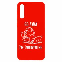 Чехол для Samsung A50 Go away i'm introverting - PrintSalon