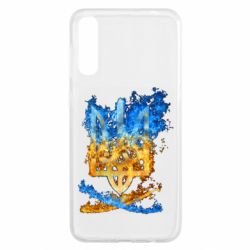 Чехол для Samsung A50 Горящий гербу Украины - PrintSalon