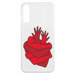 Чехол для Samsung A50 Heart out of hands - PrintSalon