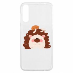 Чехол для Samsung A50 Hedgehog with mushrooms - PrintSalon