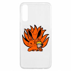 Чехол для Samsung A50 Kurama And Naruto - PrintSalon
