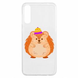 Чехол для Samsung A50 Little hedgehog in a hat - PrintSalon