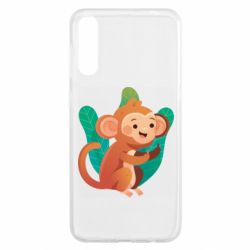 Чехол для Samsung A50 Monkey. Fuck You - PrintSalon