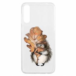 Чехол для Samsung A50 Осенний ежик - PrintSalon
