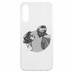 Чехол для Samsung A50 Retro Wanda and Vision - PrintSalon