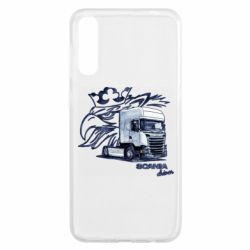 Чехол для Samsung A50 Scania watercolor art - PrintSalon