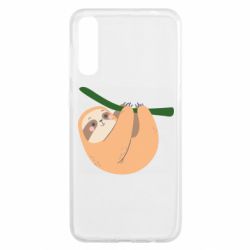 Чехол для Samsung A50 Sloth on a branch - PrintSalon