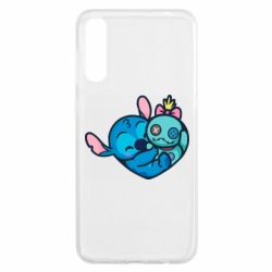 Чехол для Samsung A50 Стич с куклой - PrintSalon