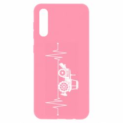 Чехол для Samsung A50 Трактор импульс - PrintSalon