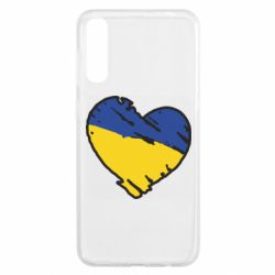 Чехол для Samsung A50 Украина сердце с царапинами - PrintSalon