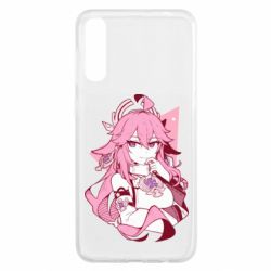 Чехол для Samsung A50 Yae Miko portrait - PrintSalon