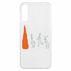 Чехол для Samsung A50 Зайцы возле морковки - PrintSalon
