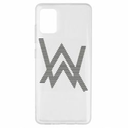 Чехол для Samsung A51 Alan Walker logo stripes - PrintSalon