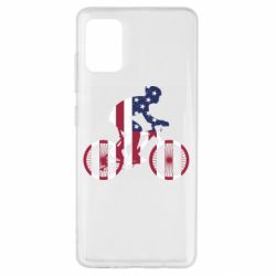 Чехол для Samsung A51 American cyclist - PrintSalon