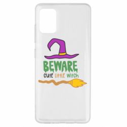 Чехол для Samsung A51 Beware cute little witch-PrintSalon Чехол для Samsung A51 Beware cute little witch