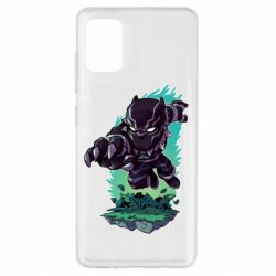 Чехол для Samsung A51 Cute Black panther - PrintSalon