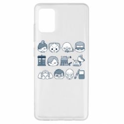 Чехол для Samsung A51 Doctor who icons - PrintSalon
