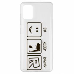 Чохол для Samsung A51 Eat Sleep Roblox - PrintSalon