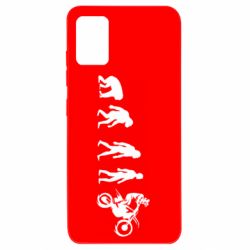 Чехол для Samsung A51 Эволюция мотоциклиста - PrintSalon