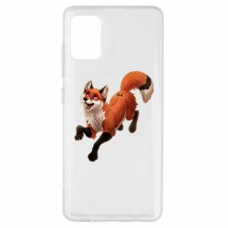 Чехол для Samsung A51 Fox in flight - PrintSalon