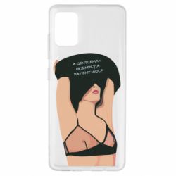 Чехол для Samsung A51 Gentleman Is Simply A Patient Wolf - PrintSalon
