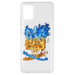 Чехол для Samsung A51 Горящий гербу Украины - PrintSalon