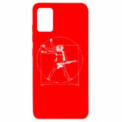 Чехол для Samsung A51 Guitarist Da Vinci - PrintSalon