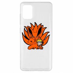 Чехол для Samsung A51 Kurama And Naruto - PrintSalon
