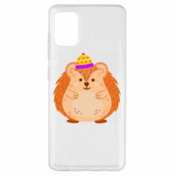 Чехол для Samsung A51 Little hedgehog in a hat - PrintSalon