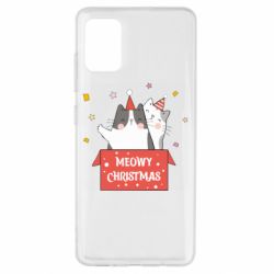 Чехол для Samsung A51 Meowy Christmas ( present box ) - PrintSalon