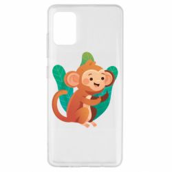 Чехол для Samsung A51 Monkey. Fuck You - PrintSalon