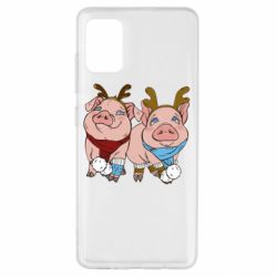 Чехол для Samsung A51 Pigs - PrintSalon