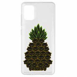 Чехол для Samsung A51 Pineapple cat - PrintSalon