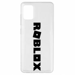 Чехол для Samsung A51 Roblox inscription - PrintSalon