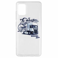 Чехол для Samsung A51 Scania watercolor art - PrintSalon
