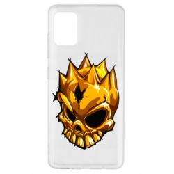 Чехол для Samsung A51 Standoff - Gold Skull - PrintSalon