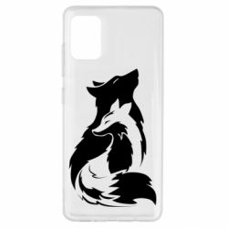 Чехол для Samsung A51 Wolf And Fox - PrintSalon