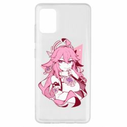 Чехол для Samsung A51 Yae Miko portrait - PrintSalon