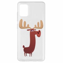 Чехол для Samsung A51 Забавный олень - PrintSalon