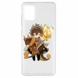 Чехол для Samsung A51 Zhongli with baloon - PrintSalon