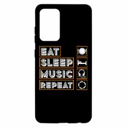 Чехол для Samsung A52 5G Eat sleep dj repeat. - PrintSalon