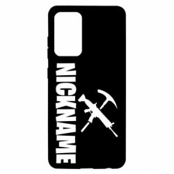 Чехол для Samsung A52 5G Nickname fortnite weapons - PrintSalon