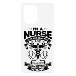 Чехол для Samsung A52 5G Nurse I'm Never Wrong - PrintSalon