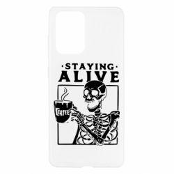 Чехол для Samsung A52 5G Staying alive with coffee - PrintSalon