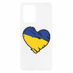 Чехол для Samsung A52 5G Украина сердце с царапинами - PrintSalon
