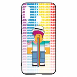 Чехол для Samsung A60 3D Roblox Rainbow - PrintSalon