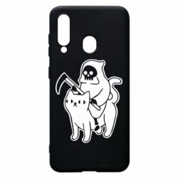 Чохол для Samsung A60 Death and cat - PrintSalon